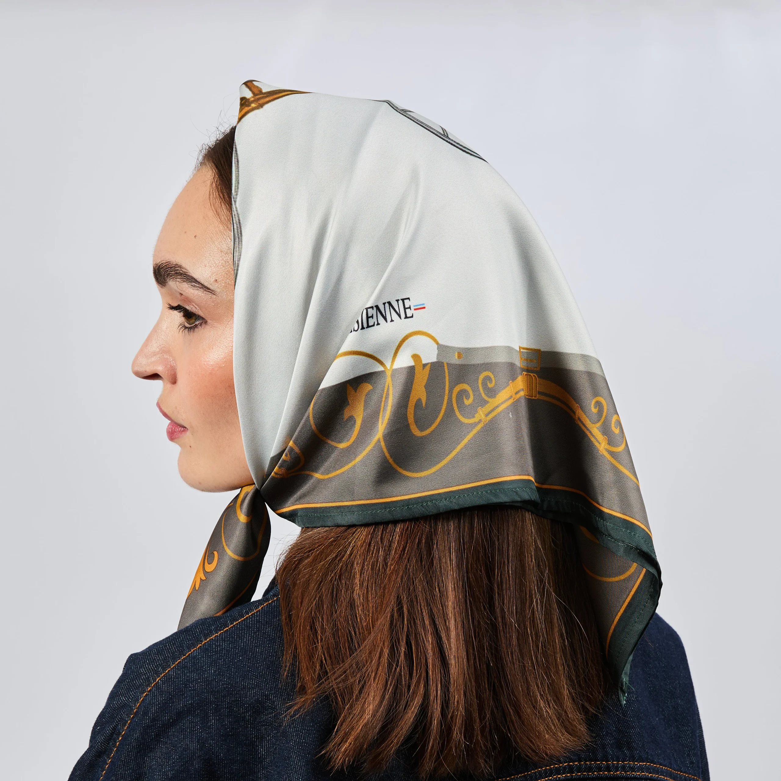 Sciarpa 100% seta Signature | La Parisienne - immagine 4