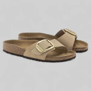 1024009 MADRID BIG BUCKLE SANDCASTLE NUBUCK  LEATHER