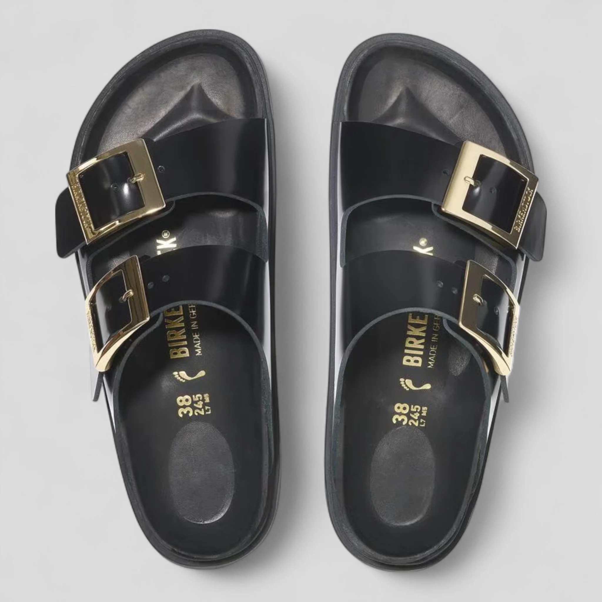 1029353 ARIZONA DB SHINE BLACK NATURAL LEATHER - immagine 3