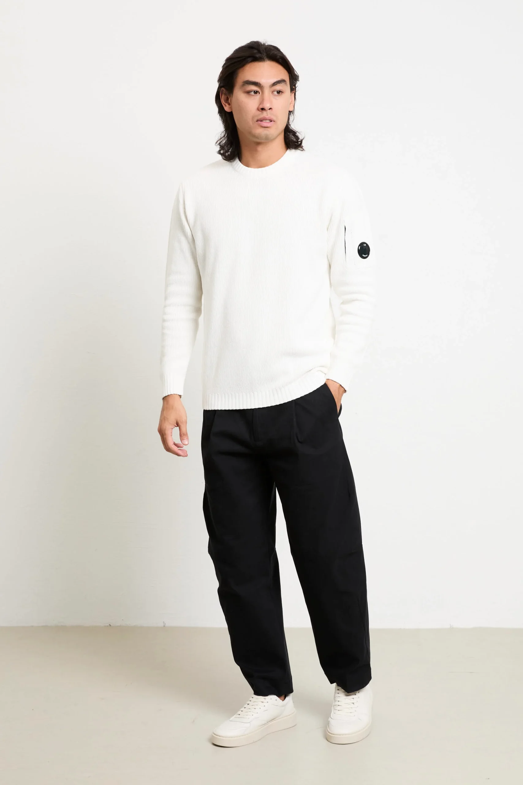 CP Company 2077 Maglia bianca ciniglia - immagine 4