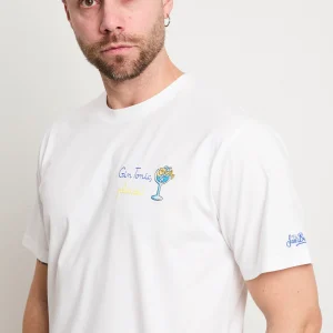 Saint Barth 3513 T-shirt "Gin tonic, please!" bianca