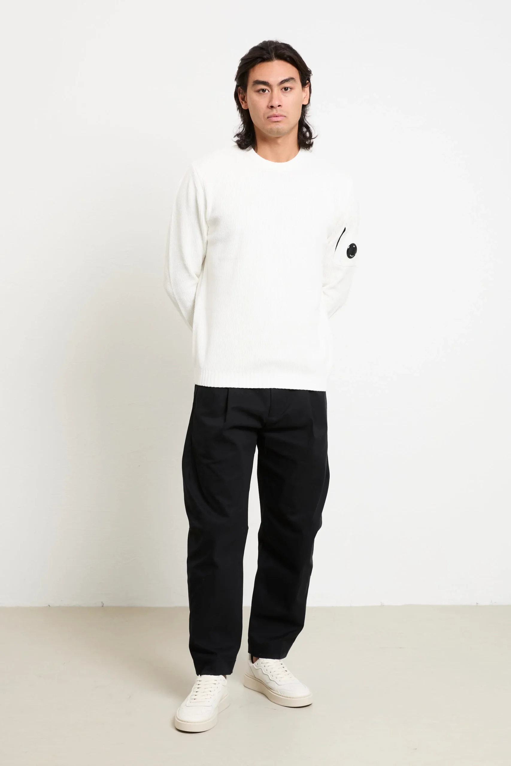 CP Company 2077 Maglia bianca ciniglia - immagine 7