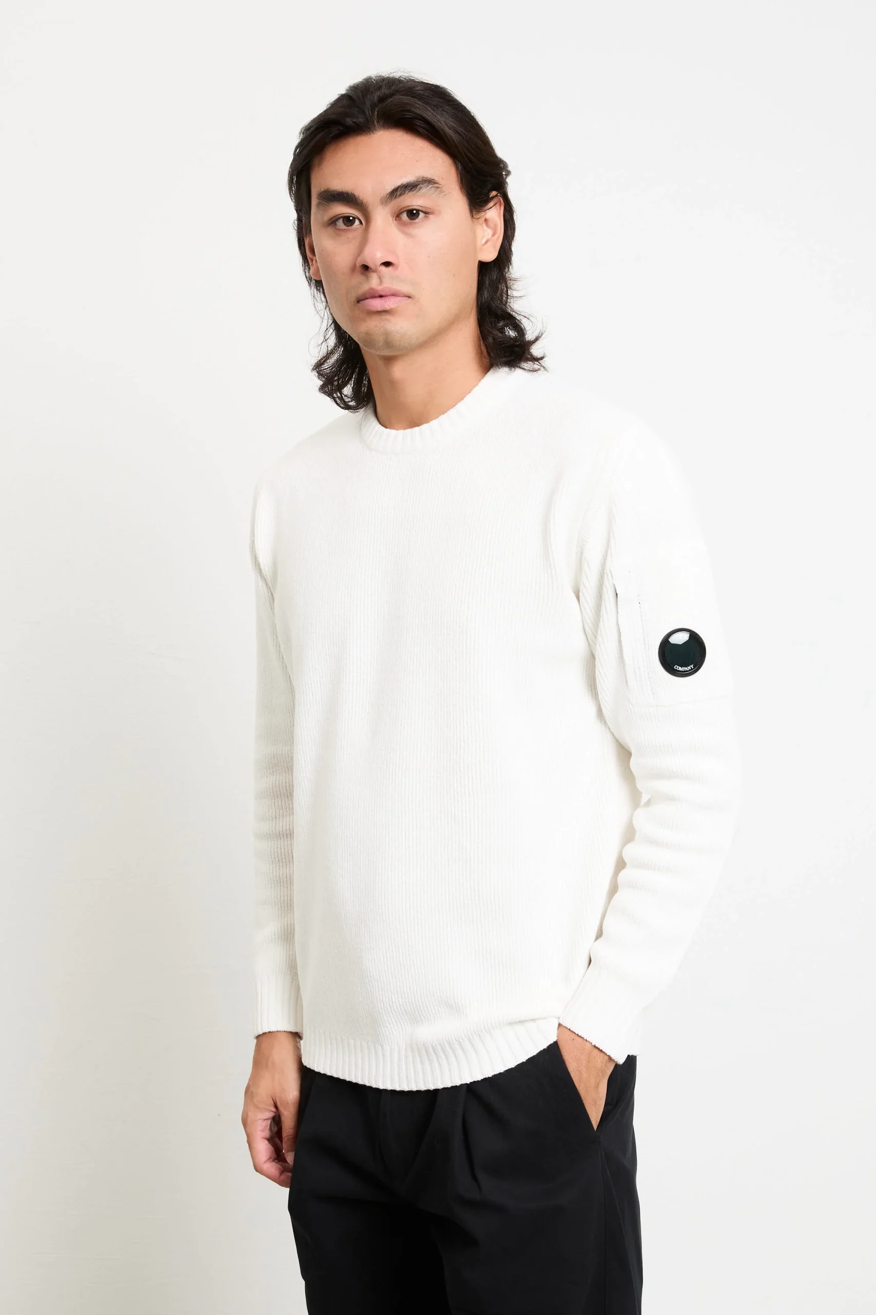 CP Company 2077 Maglia bianca ciniglia