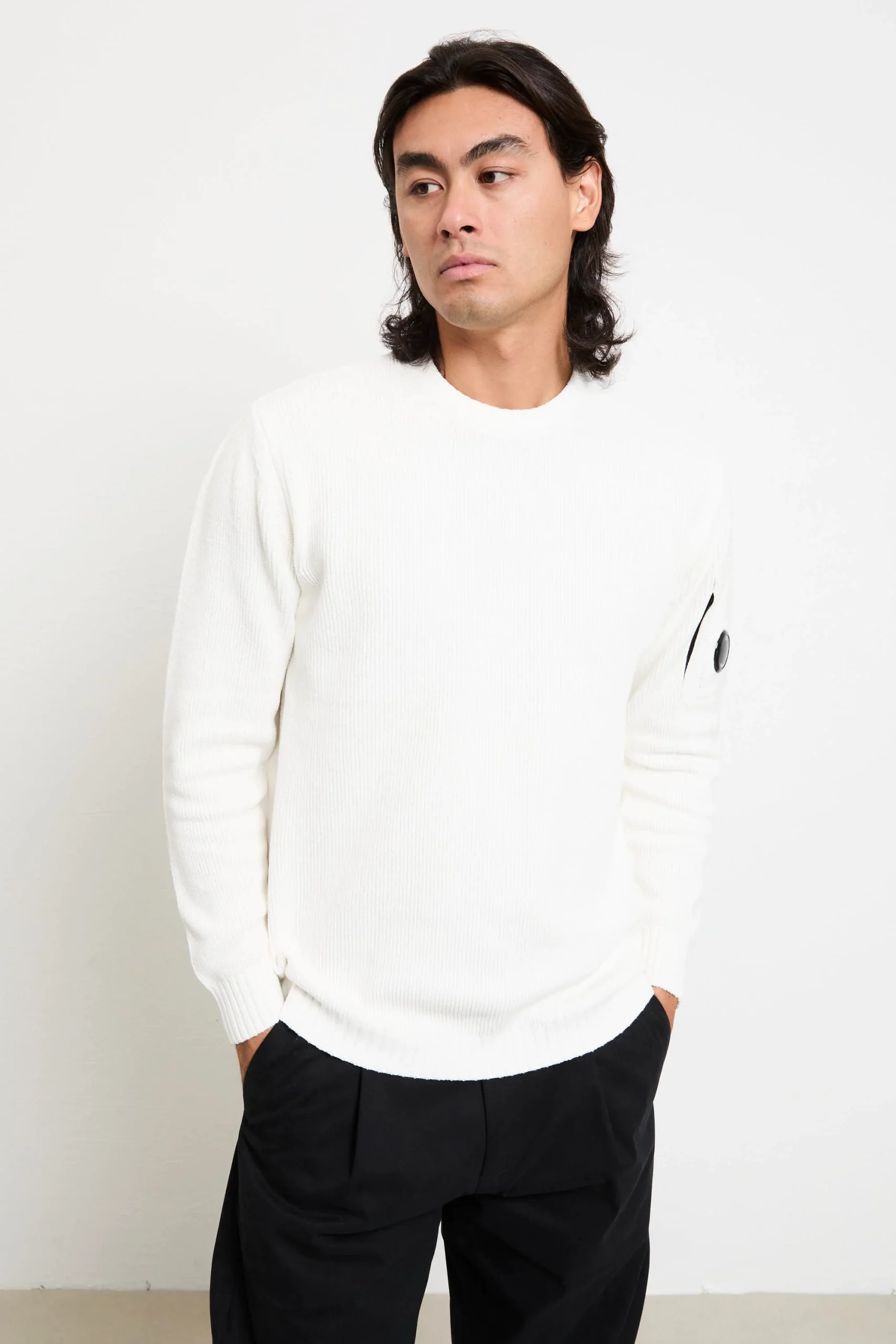 CP Company 2077 Maglia bianca ciniglia - immagine 8