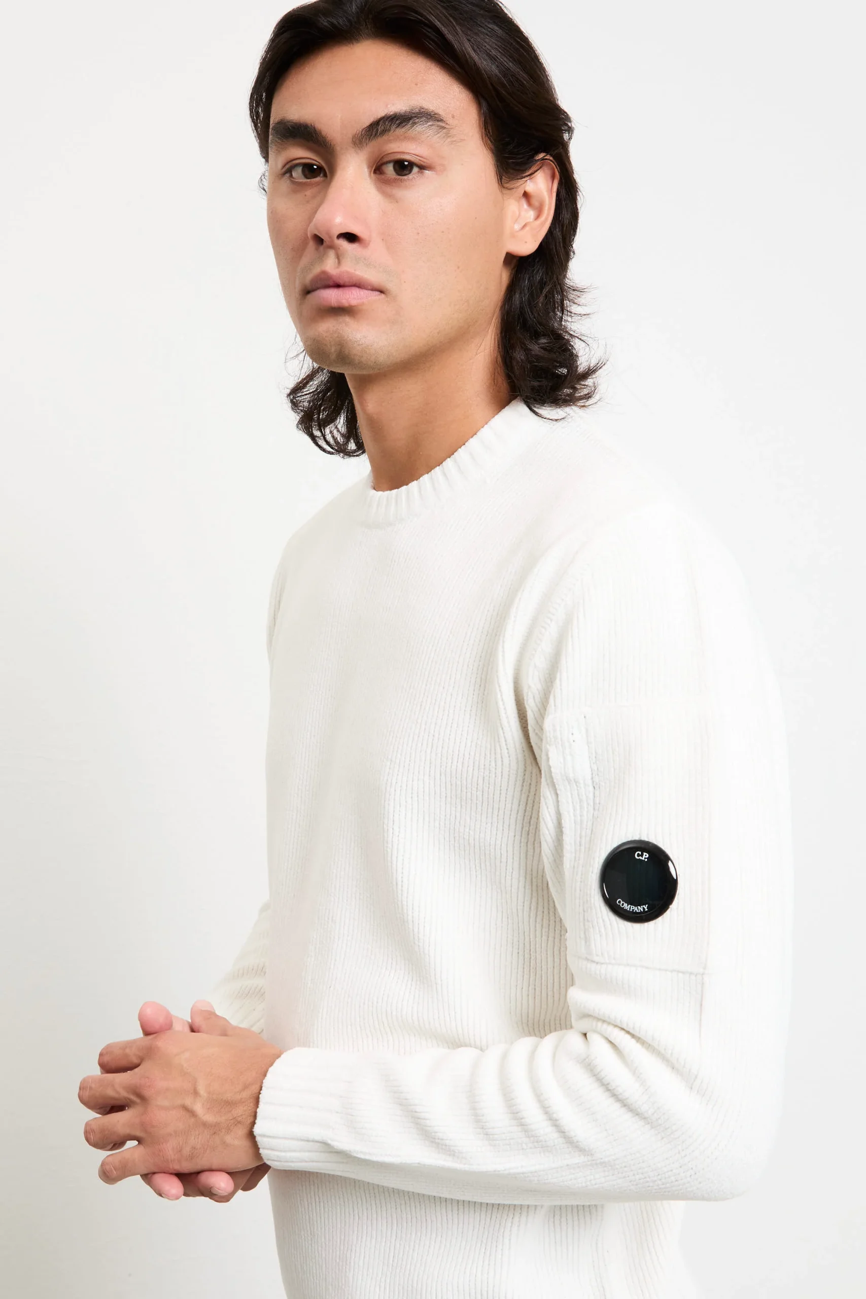 CP Company 2077 Maglia bianca ciniglia - immagine 5