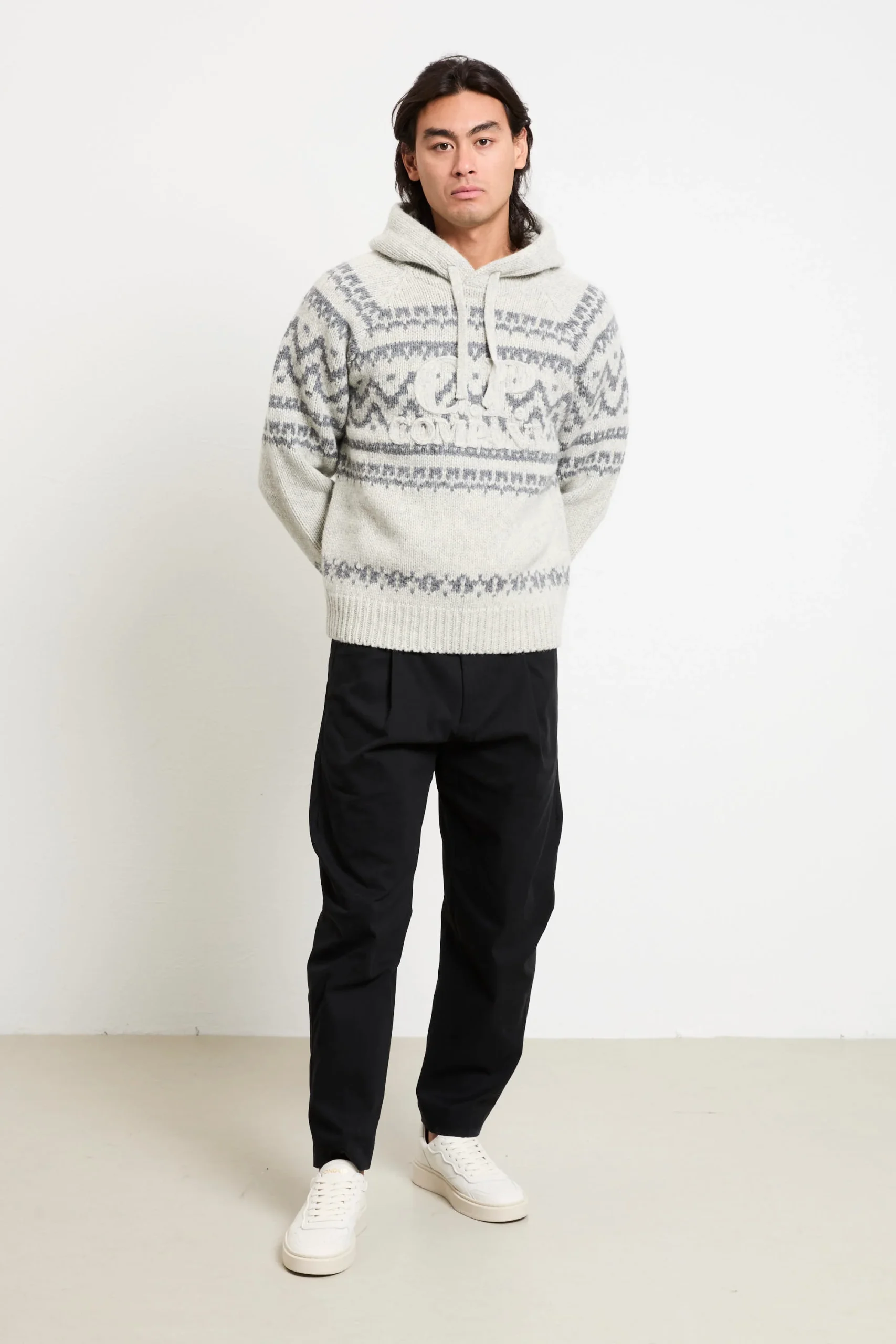 CP Company 2084 Maglione grigio jaquard - immagine 3