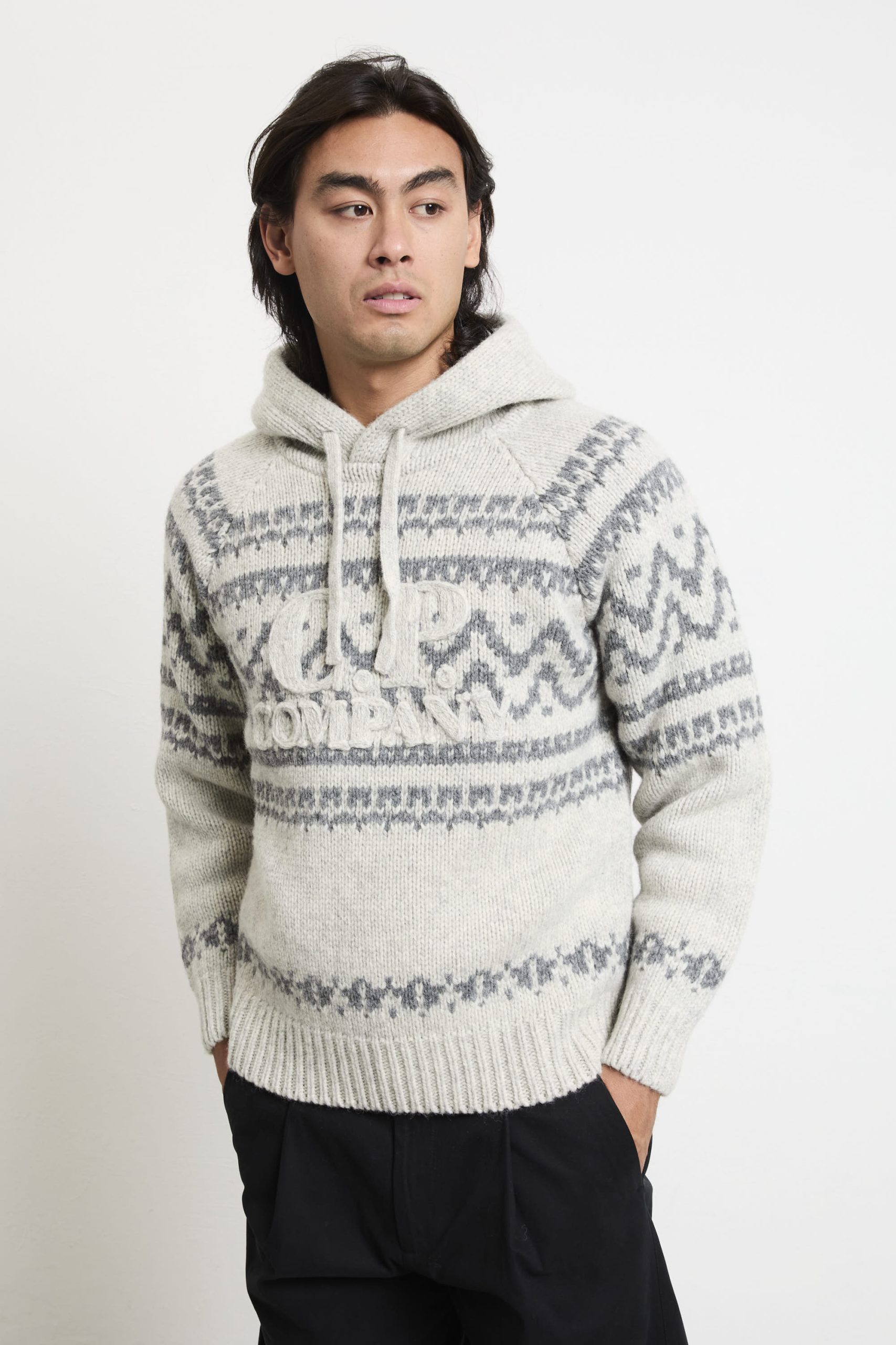 CP Company 2084 Maglione grigio jaquard - immagine 5