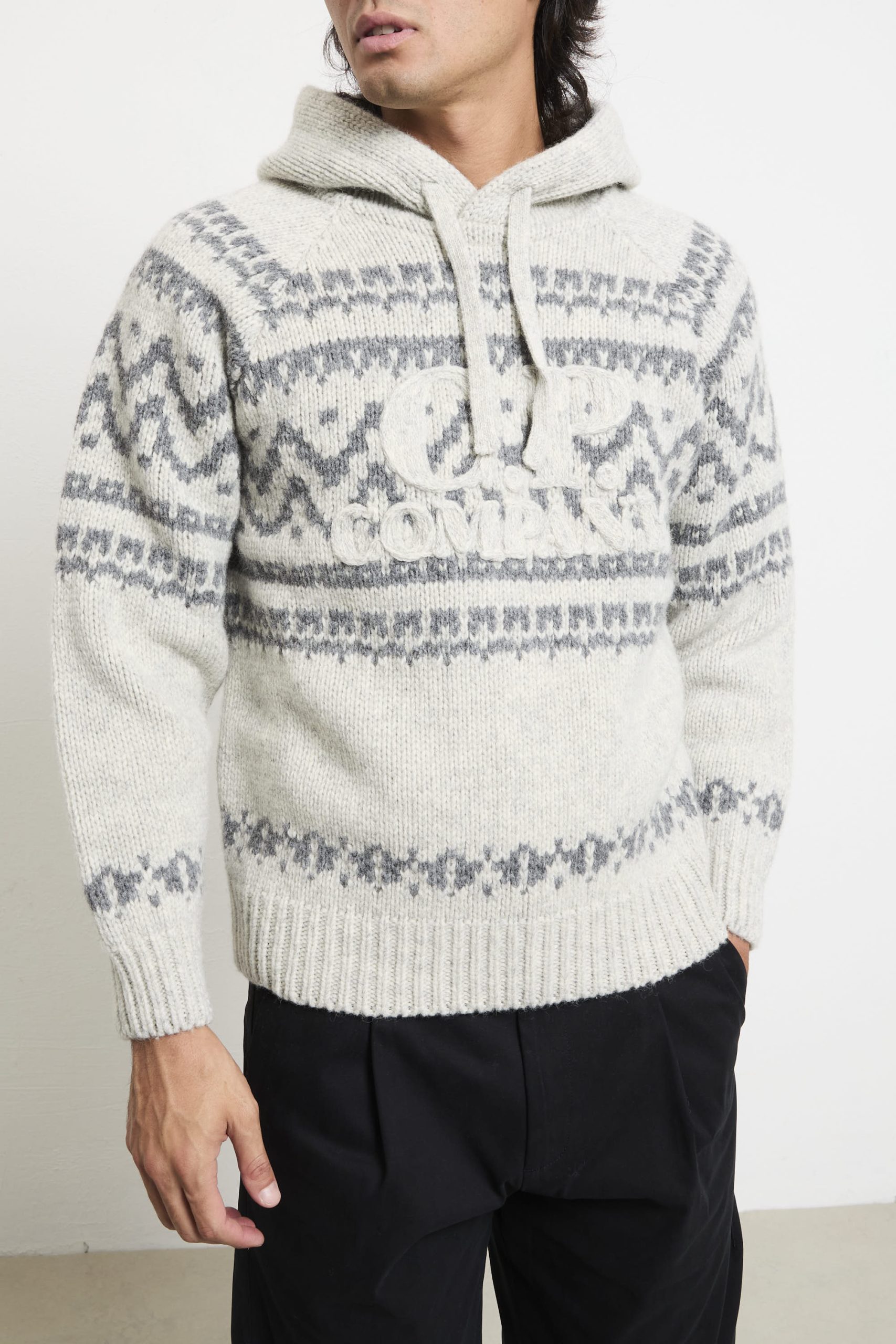 CP Company 2084 Maglione grigio jaquard - immagine 7