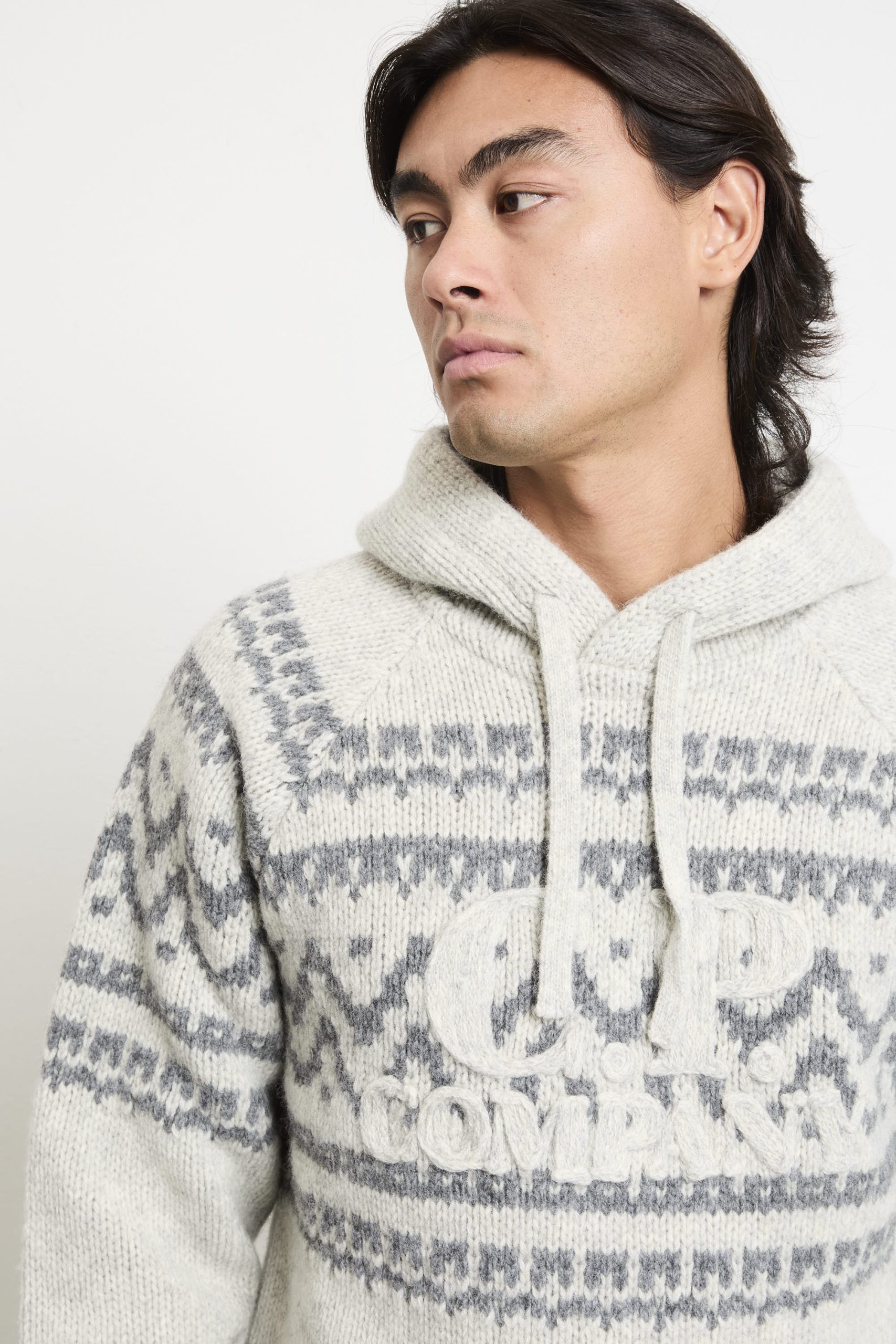 CP Company 2084 Maglione grigio jaquard - immagine 4