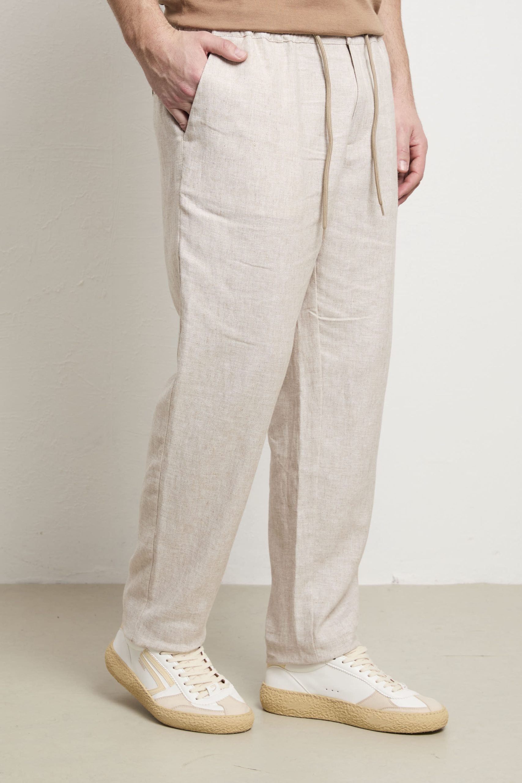 Reworked 3414 Pantalone Orzo sabbia