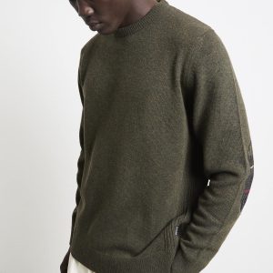 Barbour 2194 Maglione verde girocollo
