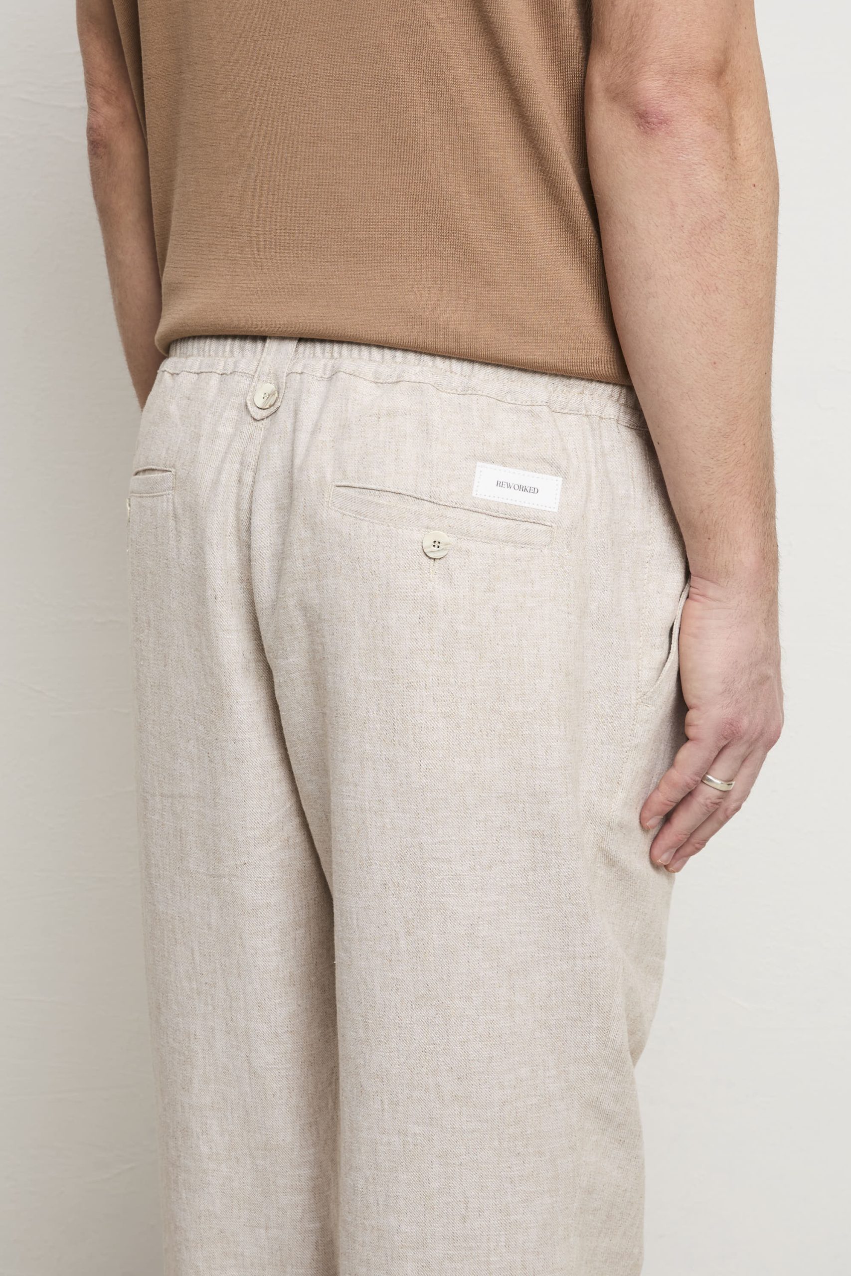 Reworked 3414 Pantalone Orzo sabbia - immagine 7