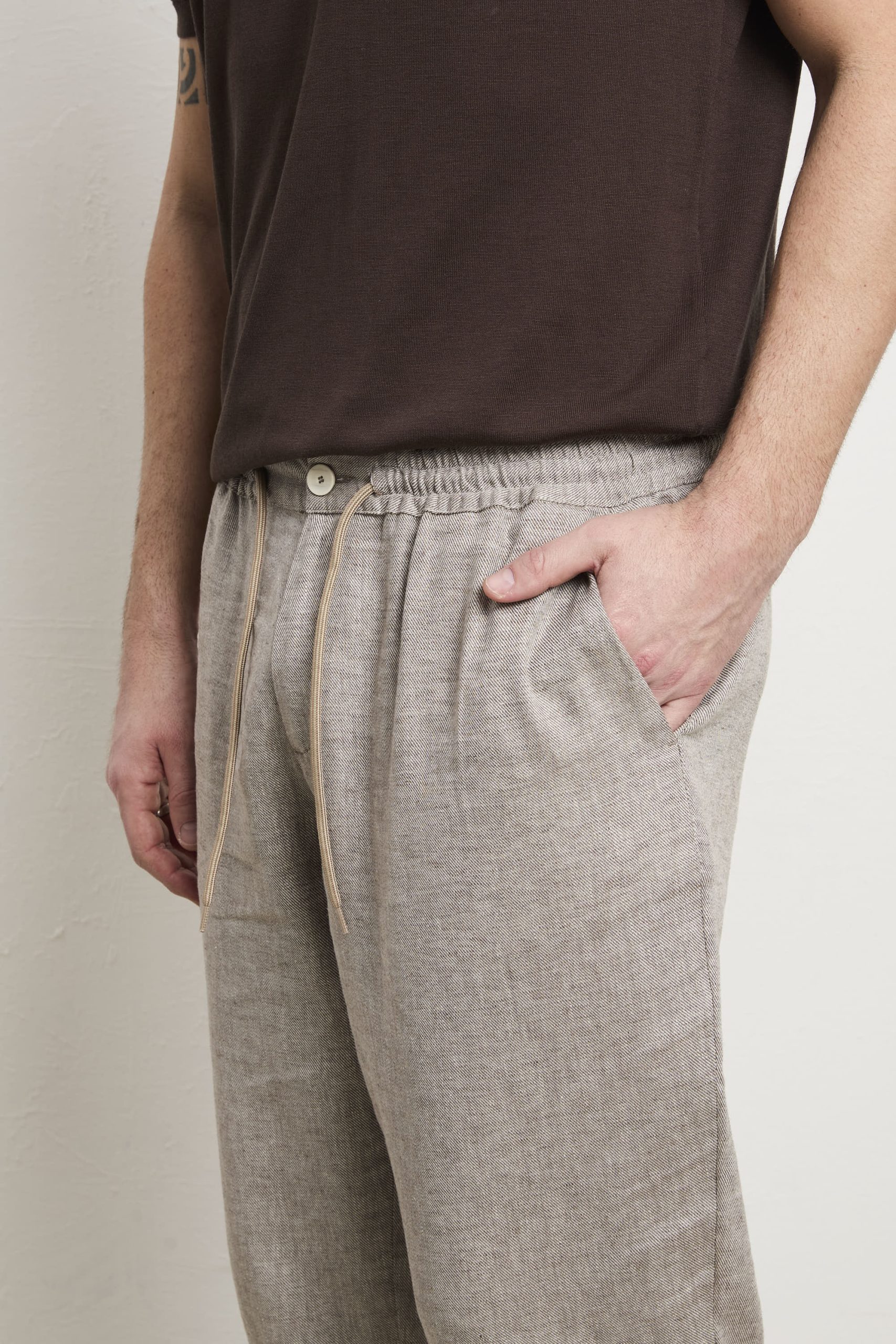 Reworked 3415 Pantalone Orzo fango - immagine 3