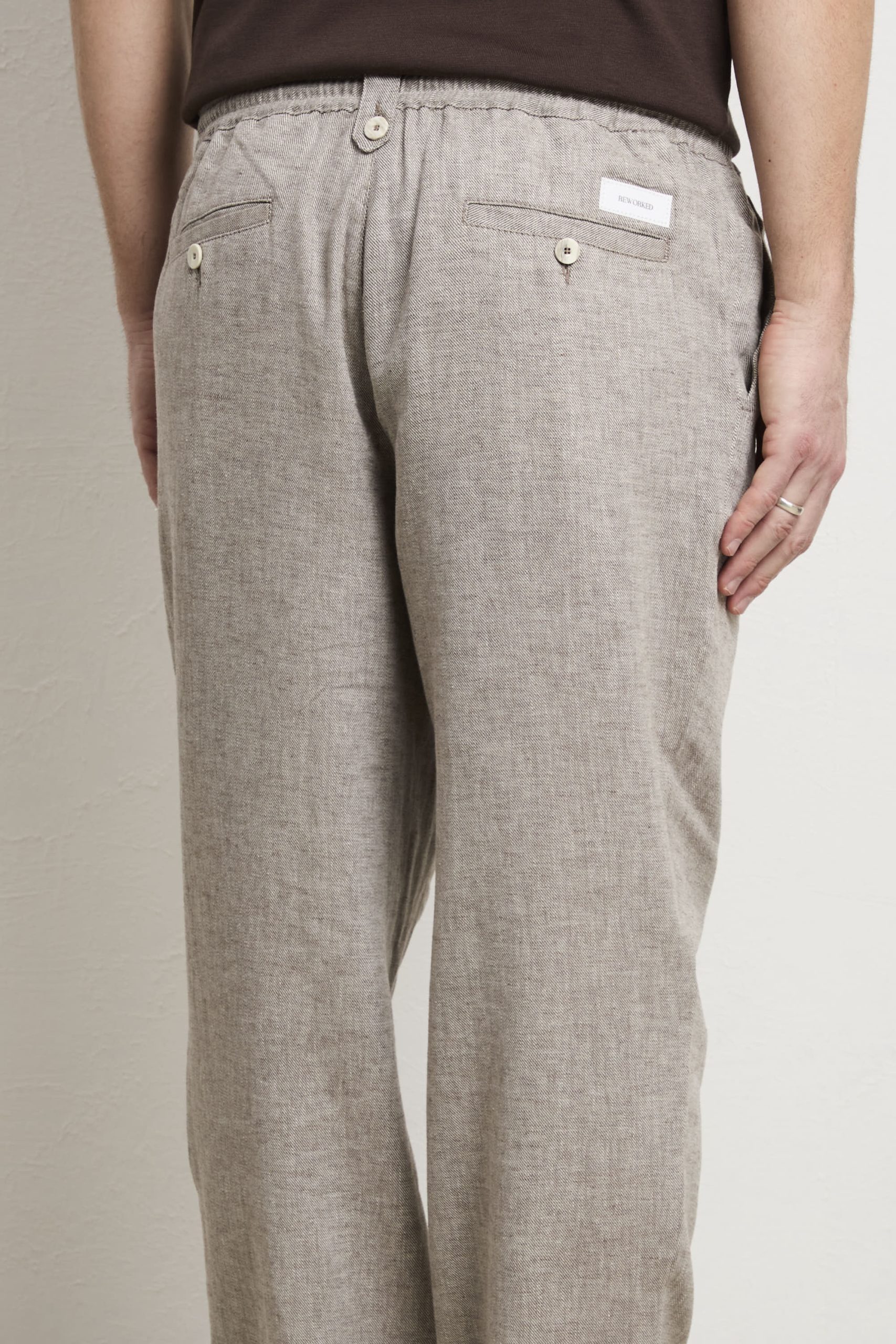 Reworked 3415 Pantalone Orzo fango - immagine 5