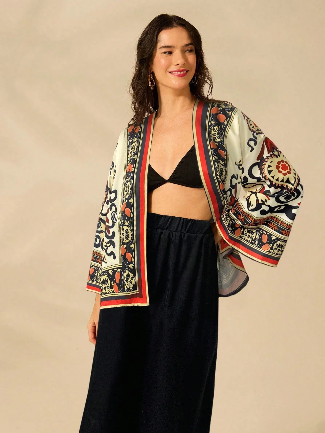 Kimono Ample Manica Lunga | La Parisienne - immagine 3