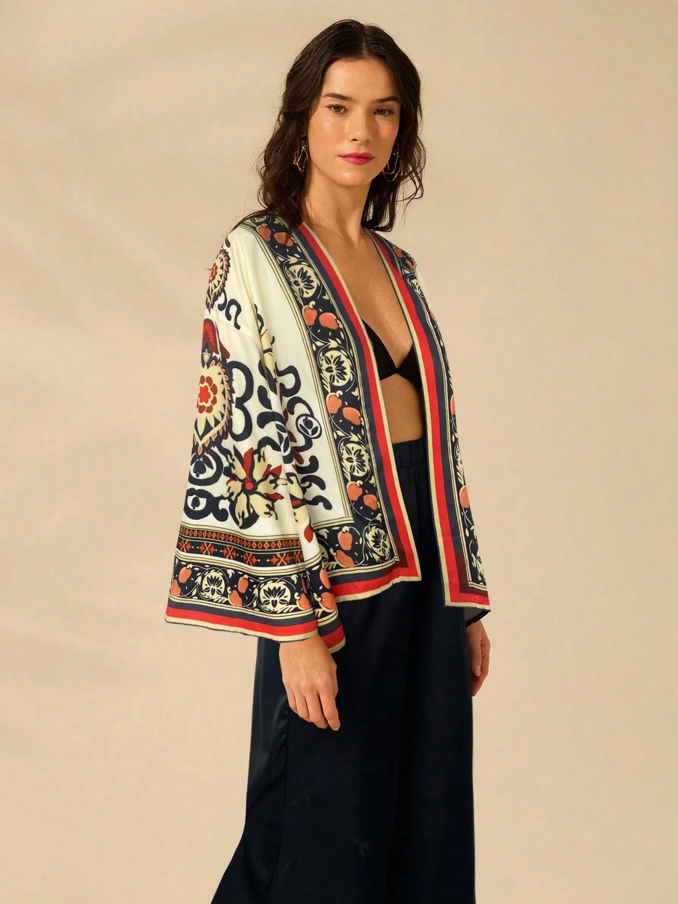 Kimono Ample Manica Lunga | La Parisienne - immagine 4