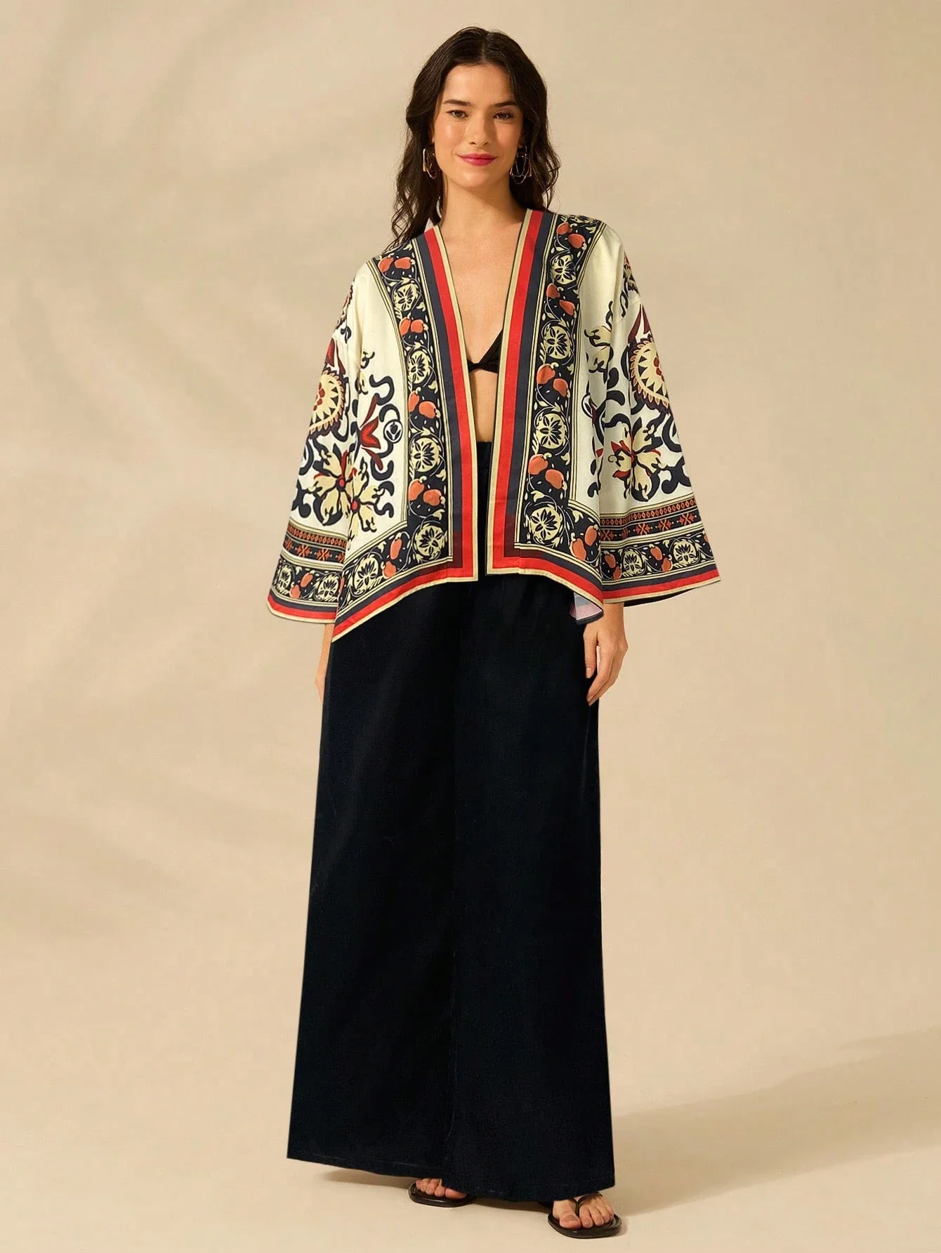 Kimono Ample Manica Lunga | La Parisienne - immagine 5