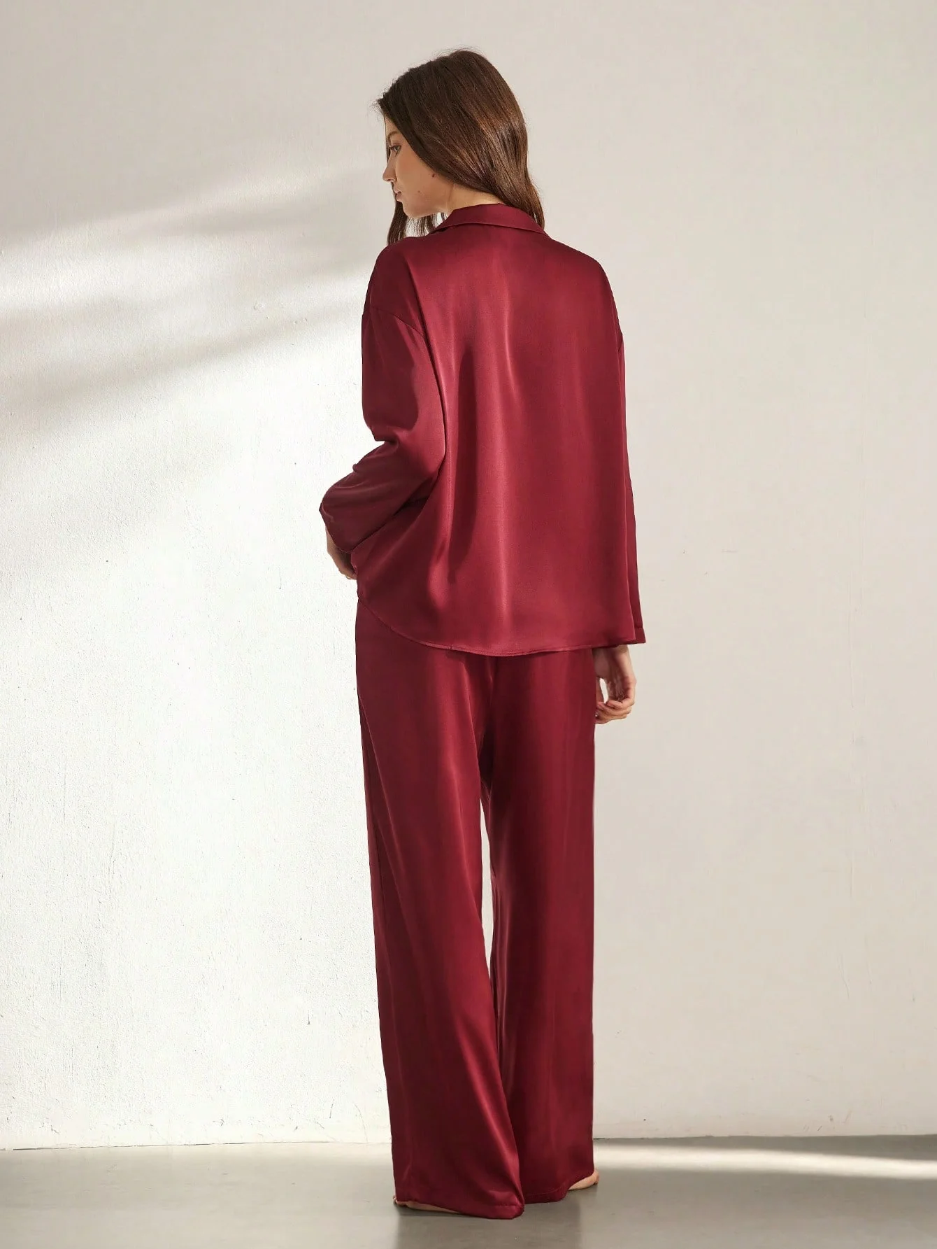 Pigiama con maniche lunghe 100% seta di gelso | La Parisienne - immagine 7