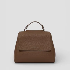 SS26-B01999-SOF  BORSA SVEVA SOFT PICCOLA A MANO IN PELLE CON TRACOLLA COCOA