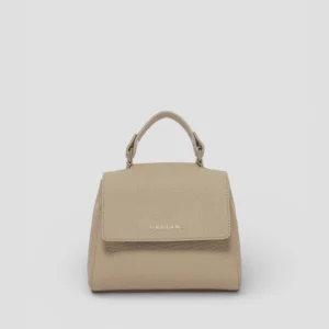 SS26-B02019-SOF  BORSA SVEVA SOFT MINI A MANO IN PELLE CON TRACOLLA SABBIA