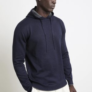 Hamaki-Ho 2812 Maglia blu cappuccio