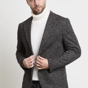 Reworked 2531 Giacca nera mélange