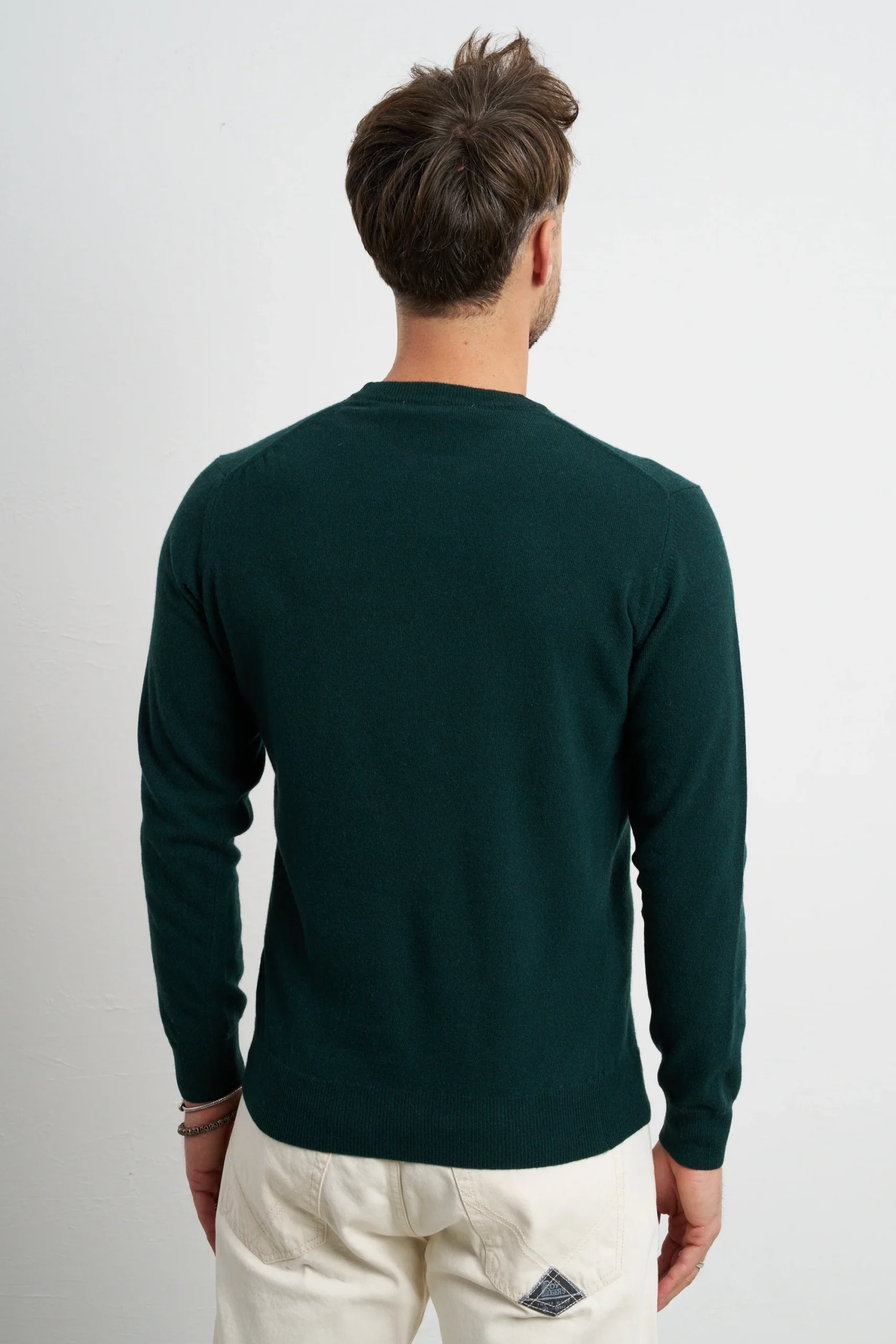Reworked 2480 Maglia verde cashmere - immagine 6