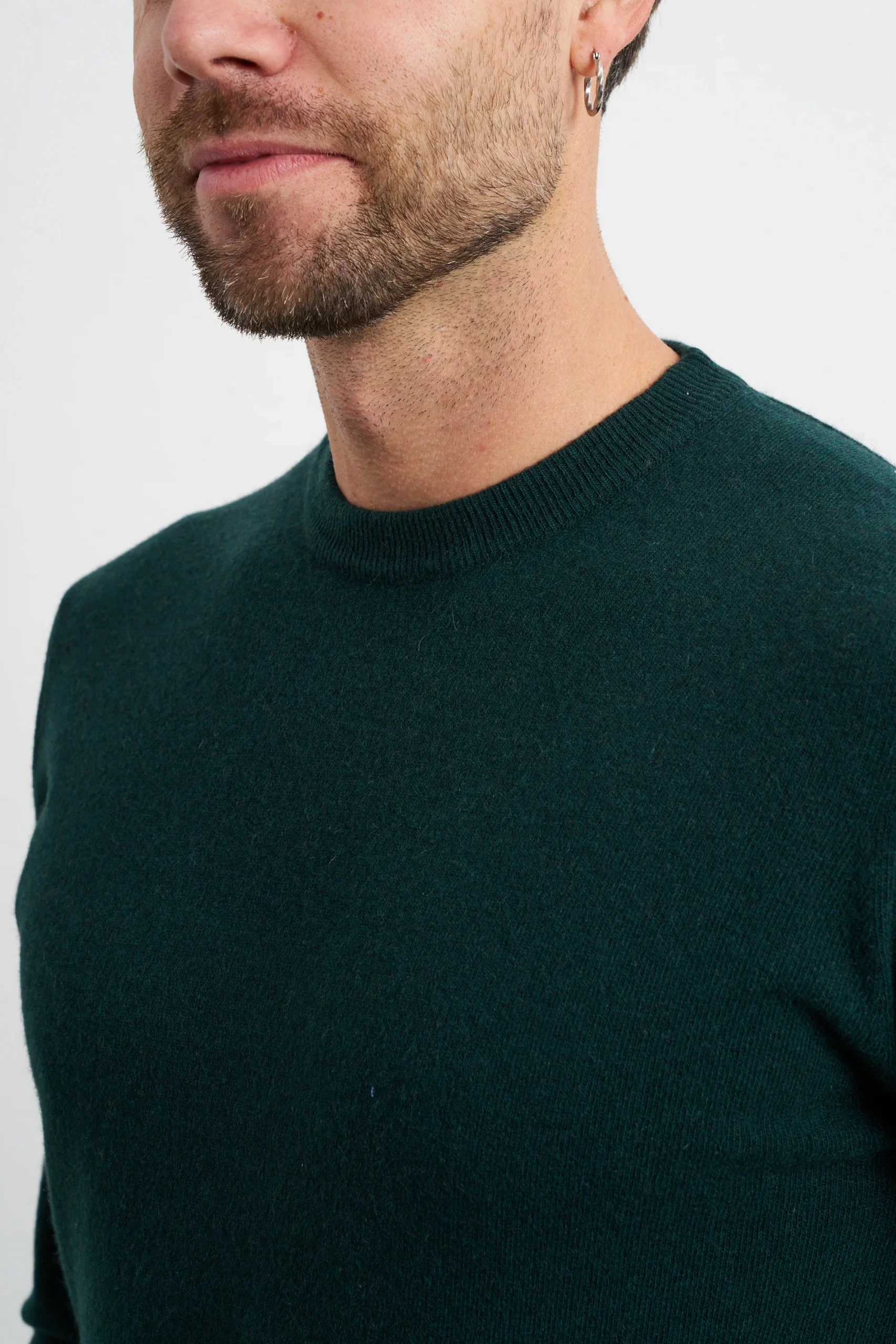 Reworked 2480 Maglia verde cashmere - immagine 3