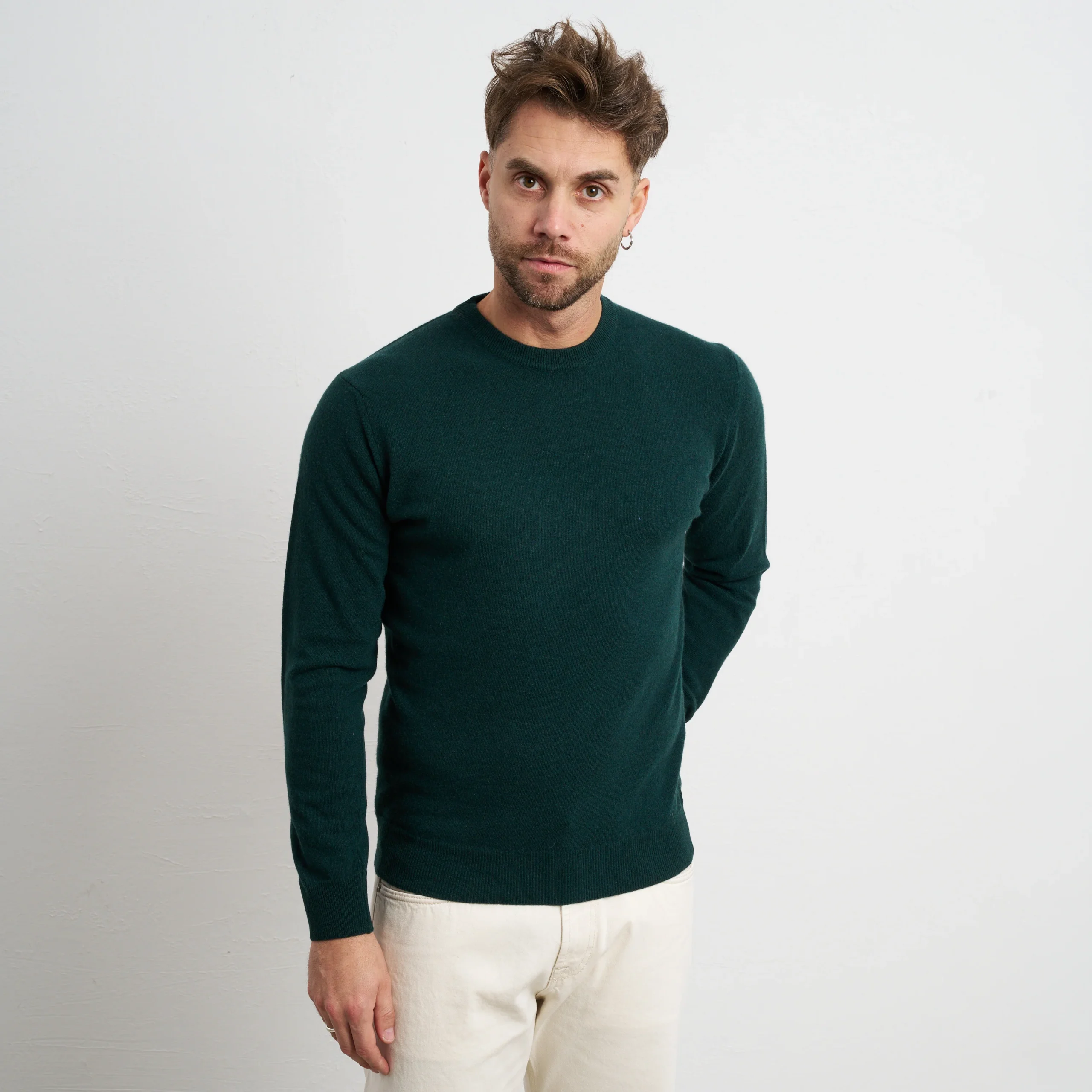 Reworked 2480 Maglia verde cashmere - immagine 7