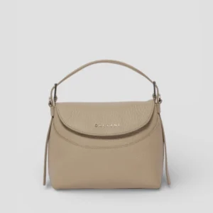 SS26-B02175-SOF BORSA A MANO NANA SMALL SOFT IN PELLE CON TRACOLLA SABBIA