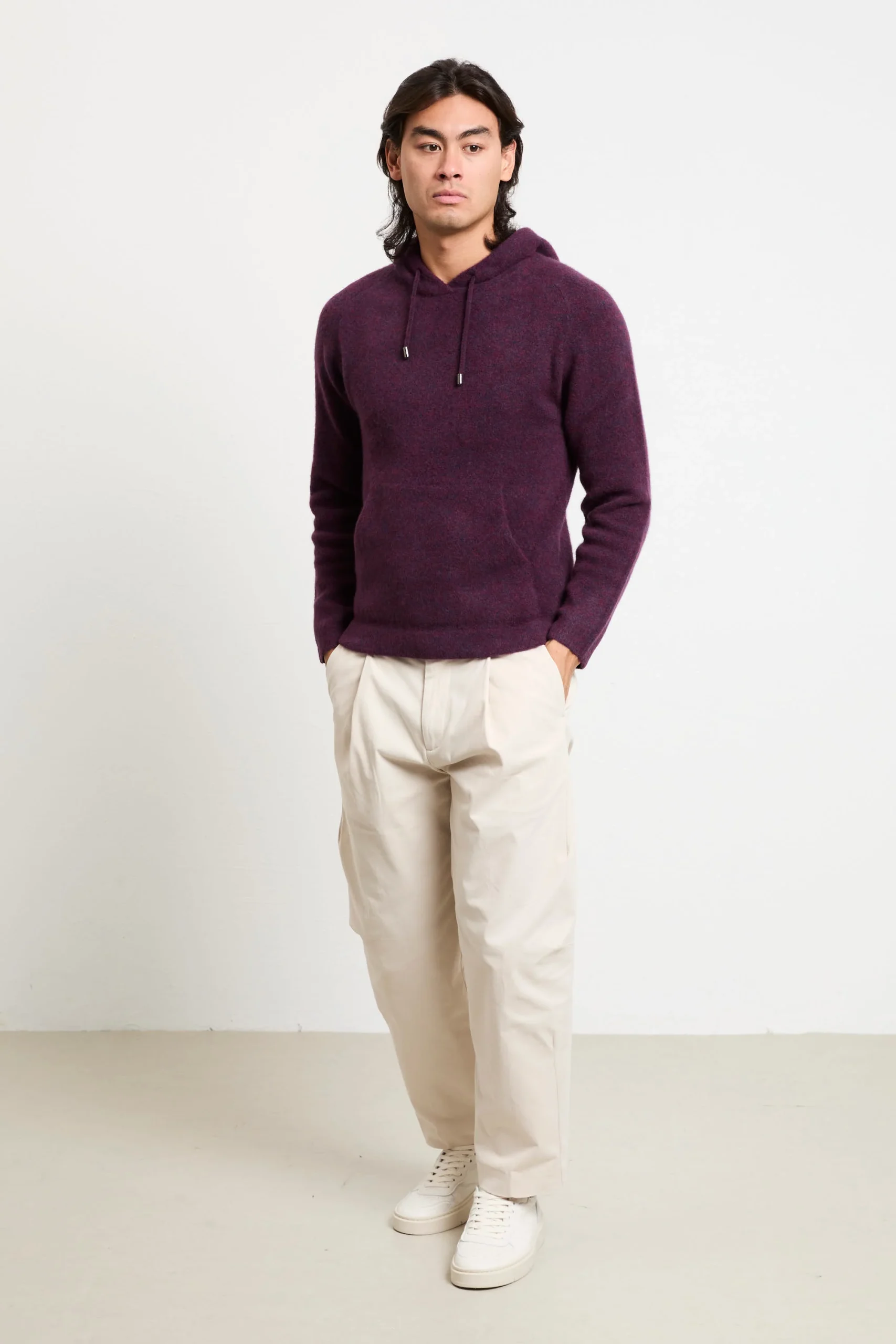 Daniele Fiesoli 2771 Maglia vinaccia cappuccio - immagine 5