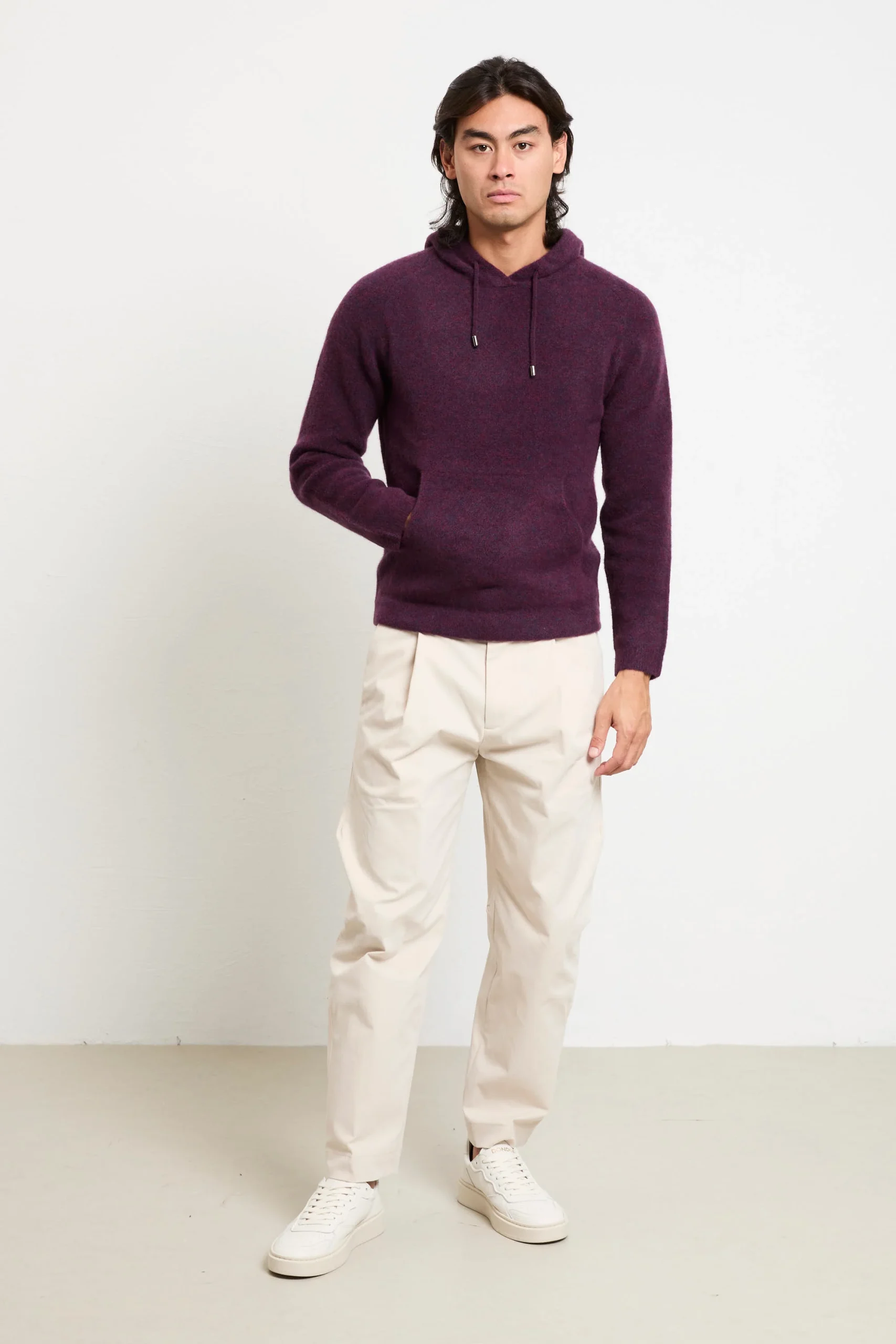 Daniele Fiesoli 2771 Maglia vinaccia cappuccio - immagine 7