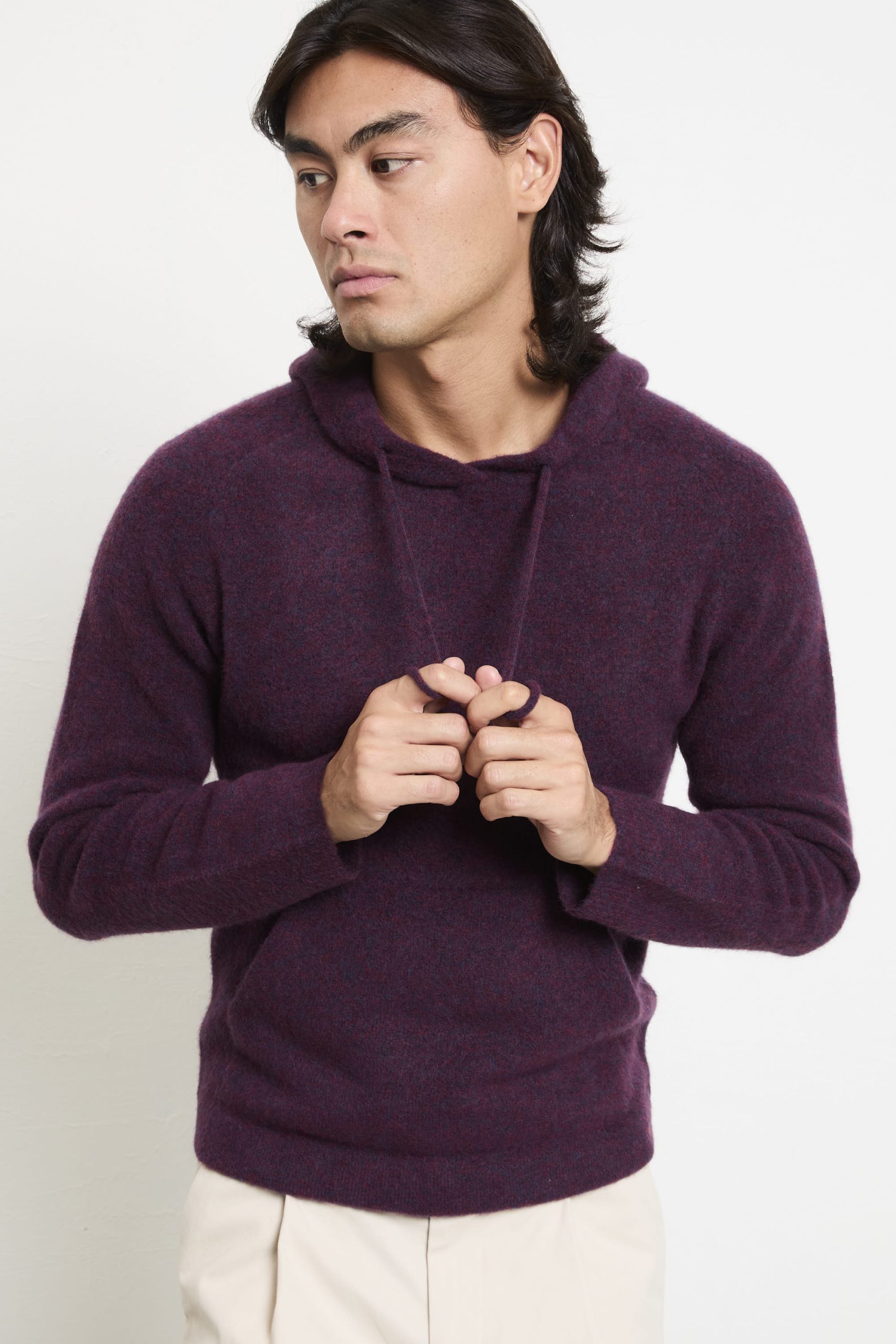 Daniele Fiesoli 2771 Maglia vinaccia cappuccio - immagine 6