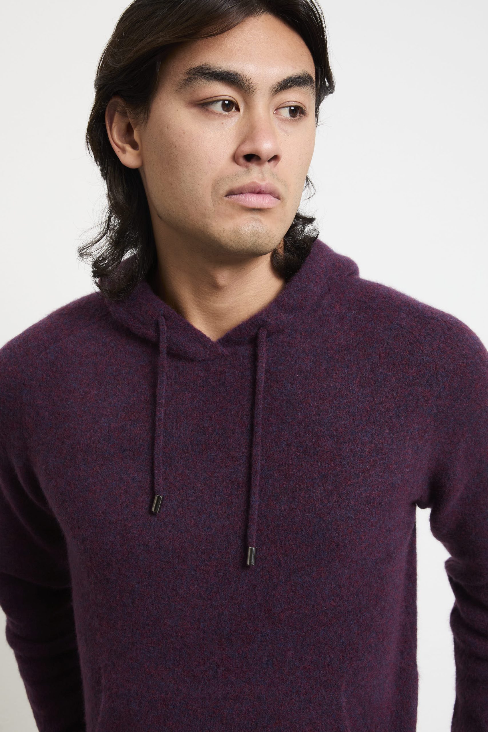 Daniele Fiesoli 2771 Maglia vinaccia cappuccio