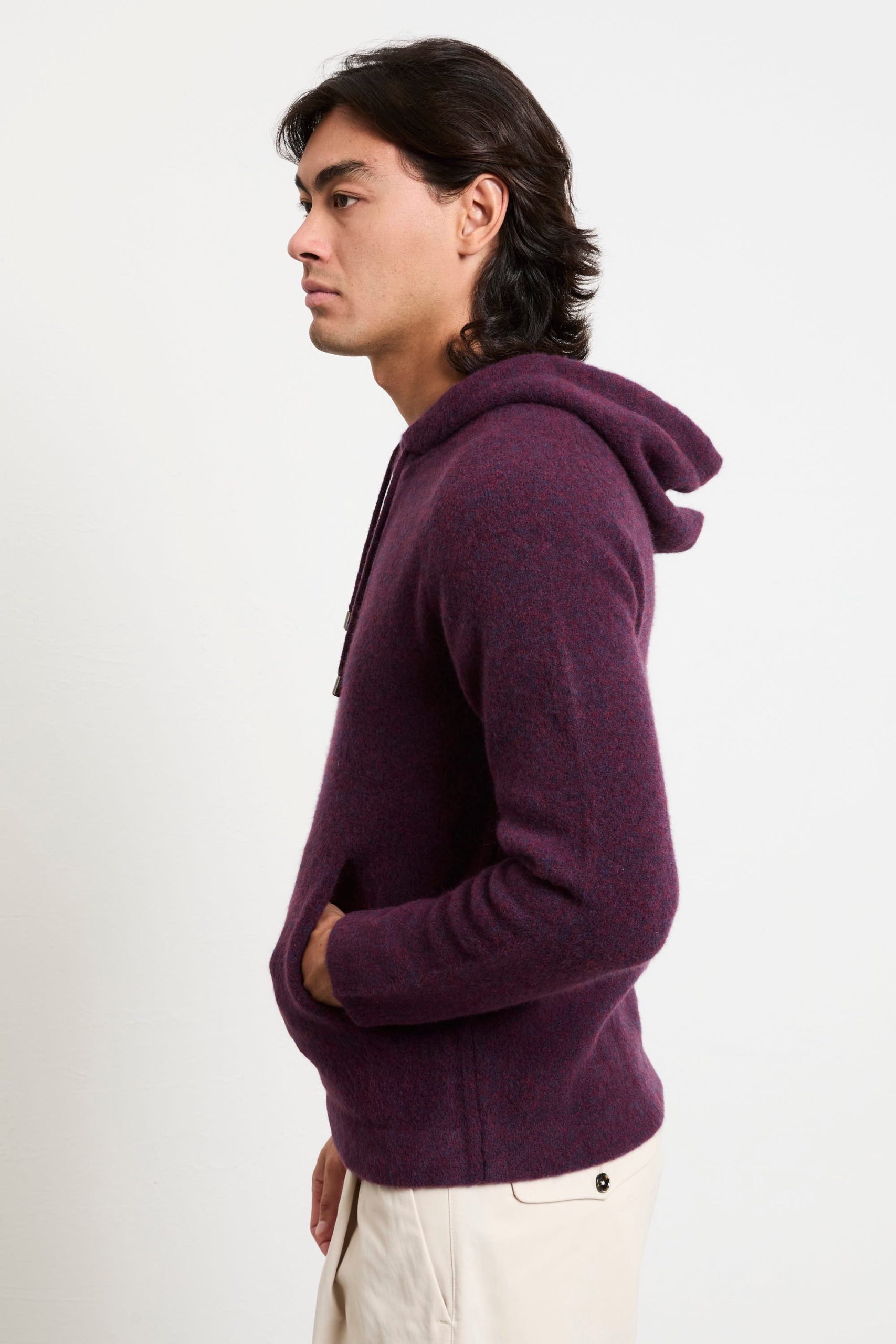 Daniele Fiesoli 2771 Maglia vinaccia cappuccio - immagine 4