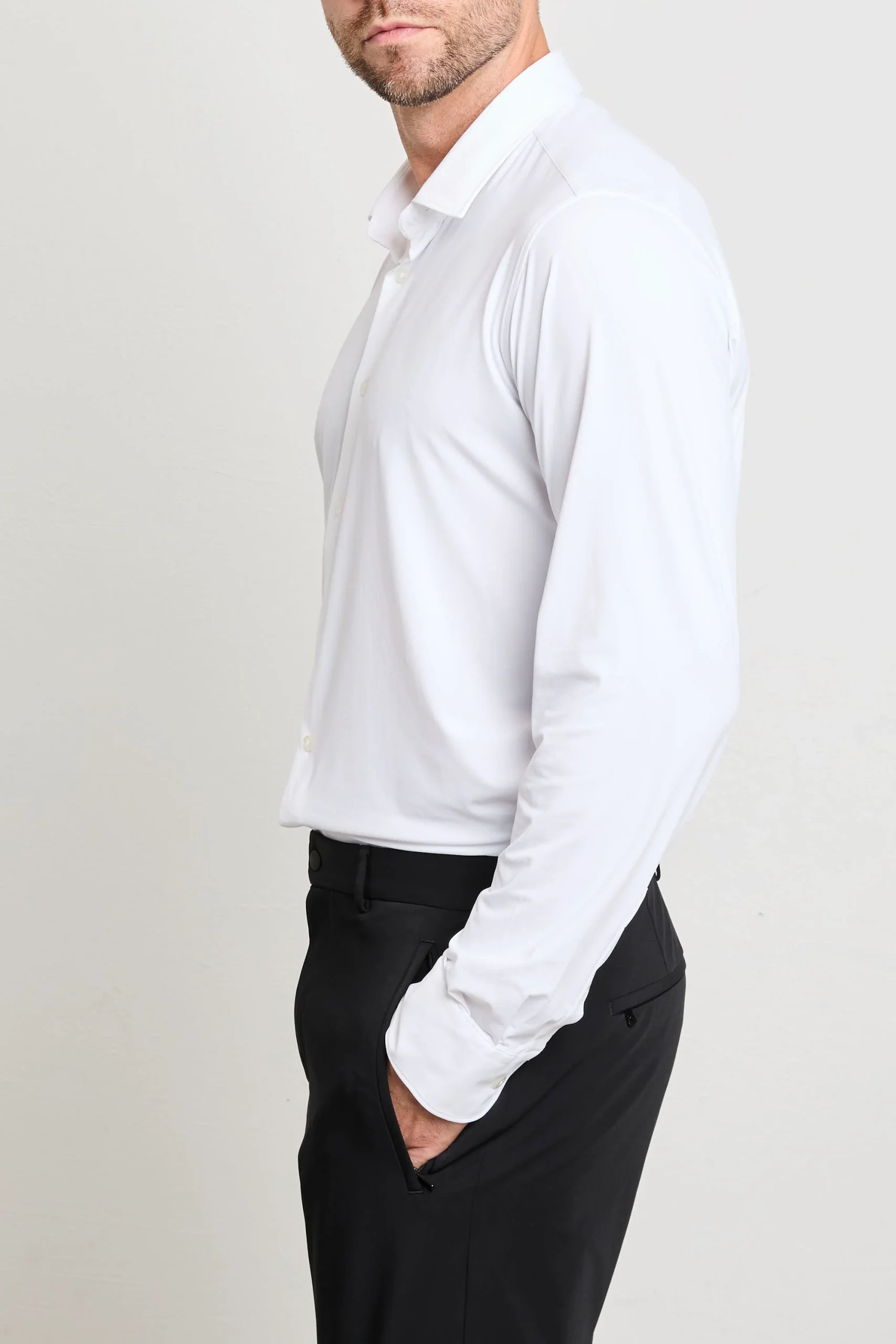 RRD 2611 Camicia Oxford no-stiro bianca - immagine 4