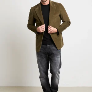 Reveres 2380 Giacca velluto verde