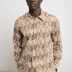 Officina 36 - 3346 Camicia fantasia marrone