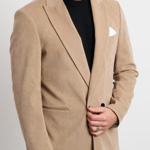 Reworked 2492 Giacca beige doppiopetto