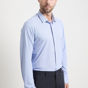 RRD 2612 Camicia Oxford microfantasia blu