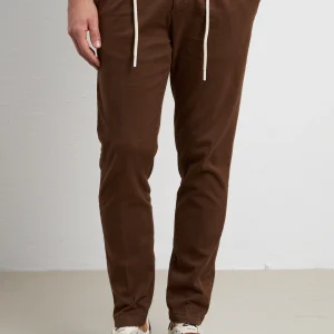 Reworked 2454 Pantalone tabacco coulisse