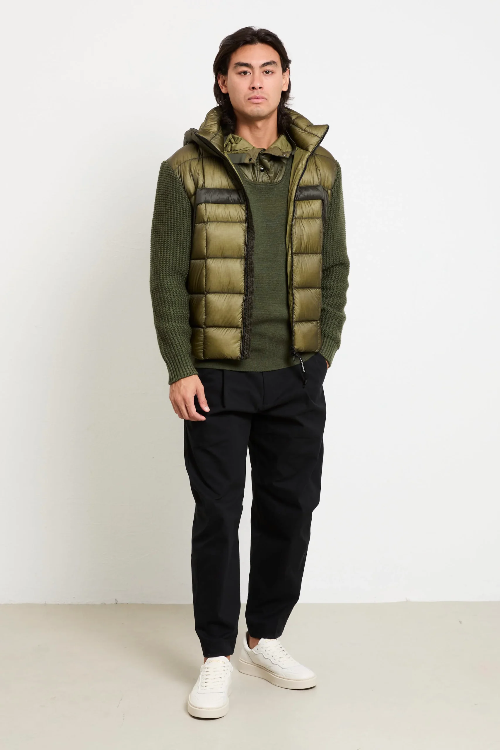 CP Company 2080 Giubbotto verde piumino e lana - immagine 9