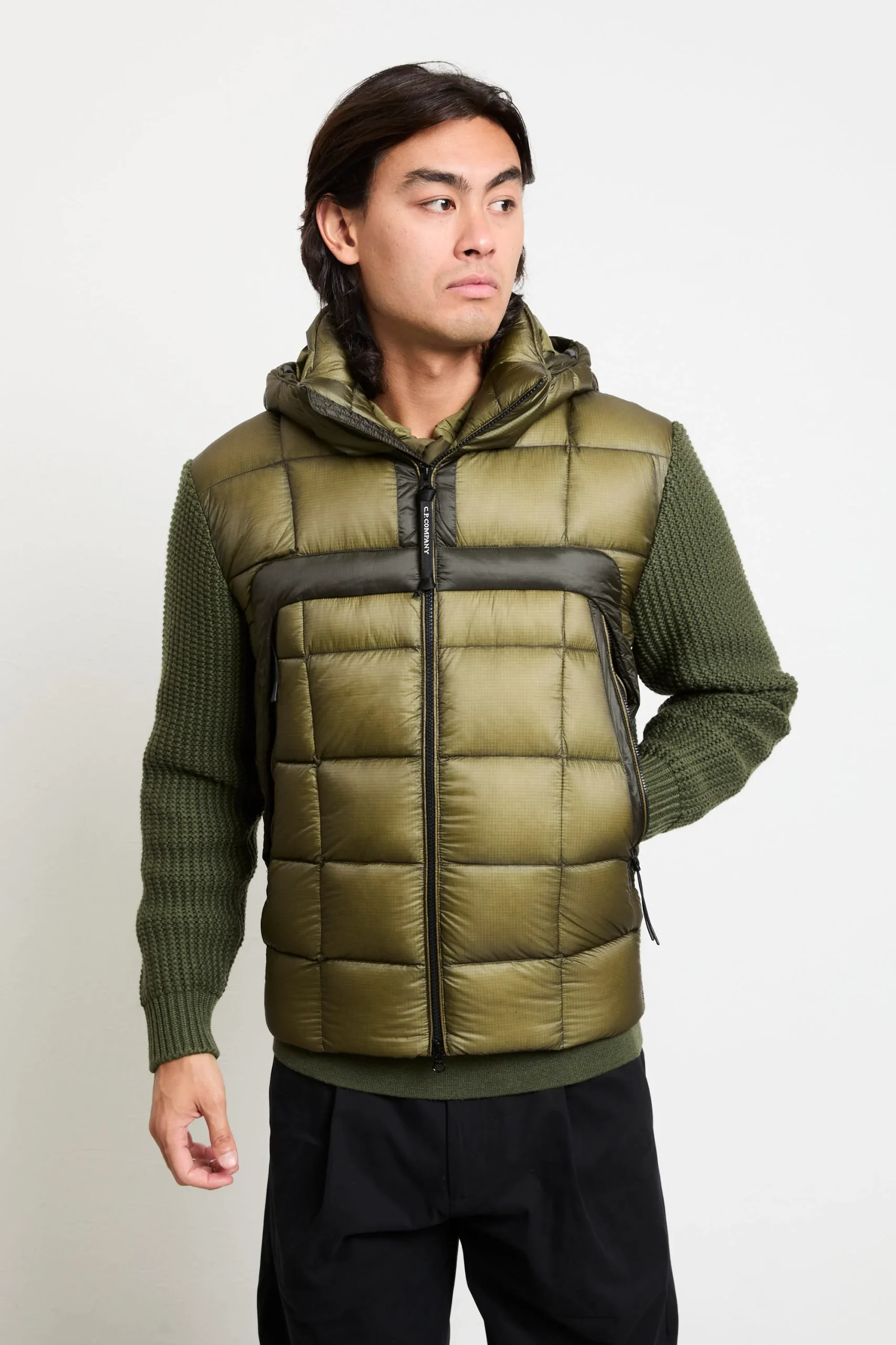 CP Company 2080 Giubbotto verde piumino e lana - immagine 4