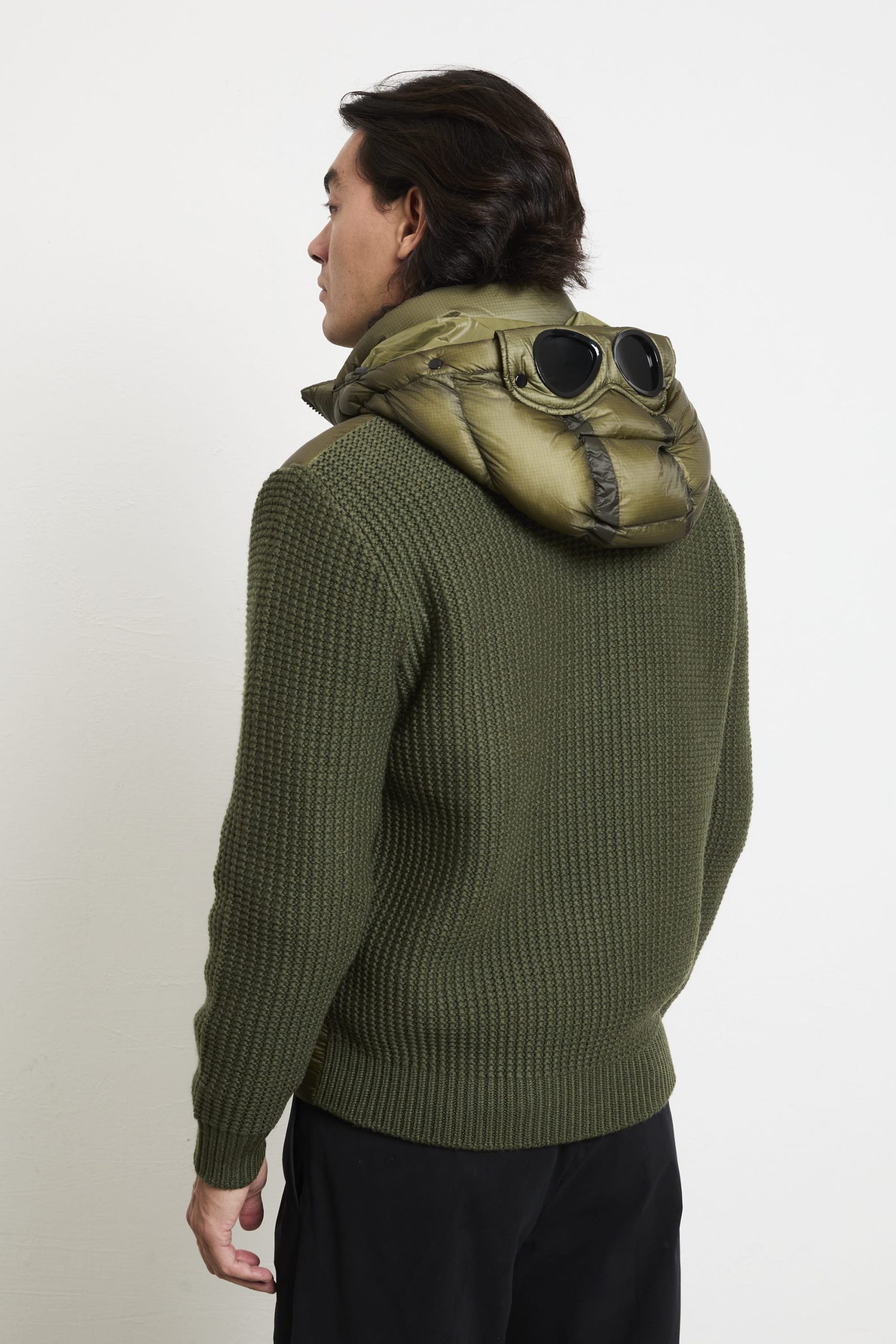 CP Company 2080 Giubbotto verde piumino e lana - immagine 5