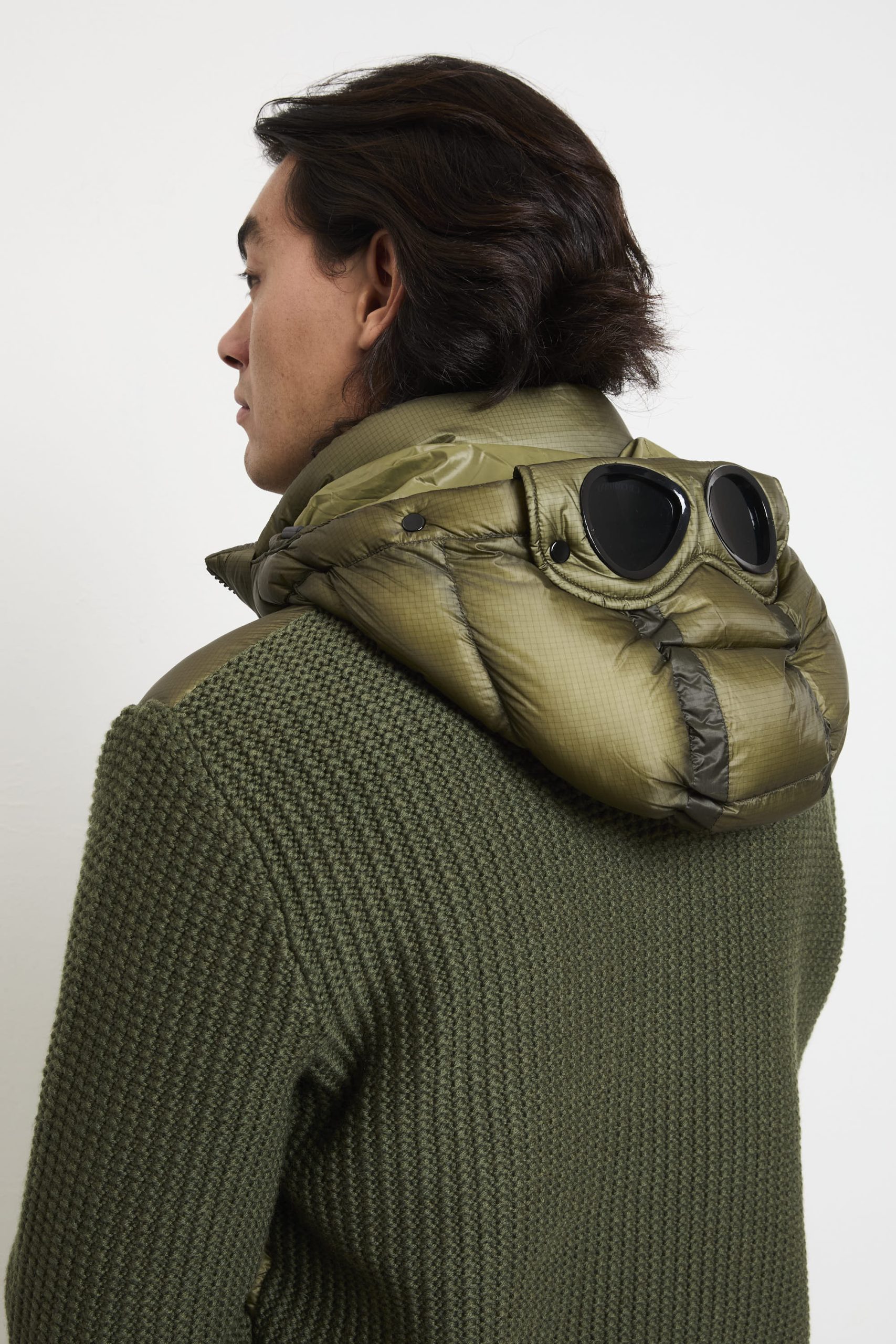 CP Company 2080 Giubbotto verde piumino e lana - immagine 6