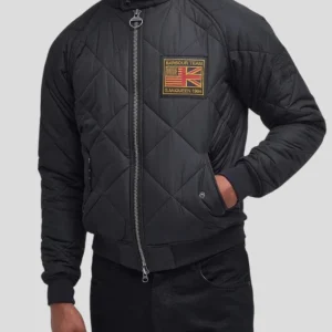 FWS25-MQU1326BK11 BOMBER CON TRAPUNTA COLORE BLACK