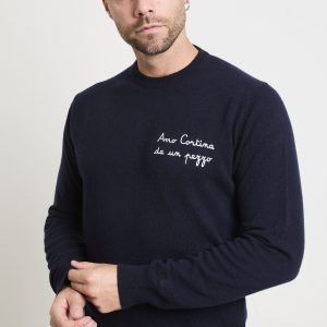 Saint Barth 2708 Maglia blu Amo Cortina