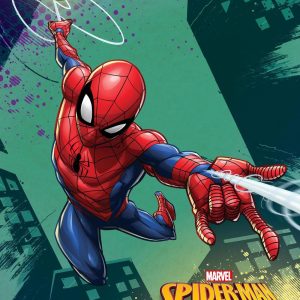 Plaid Flanella Disney/Marvel Disegno Spiderman