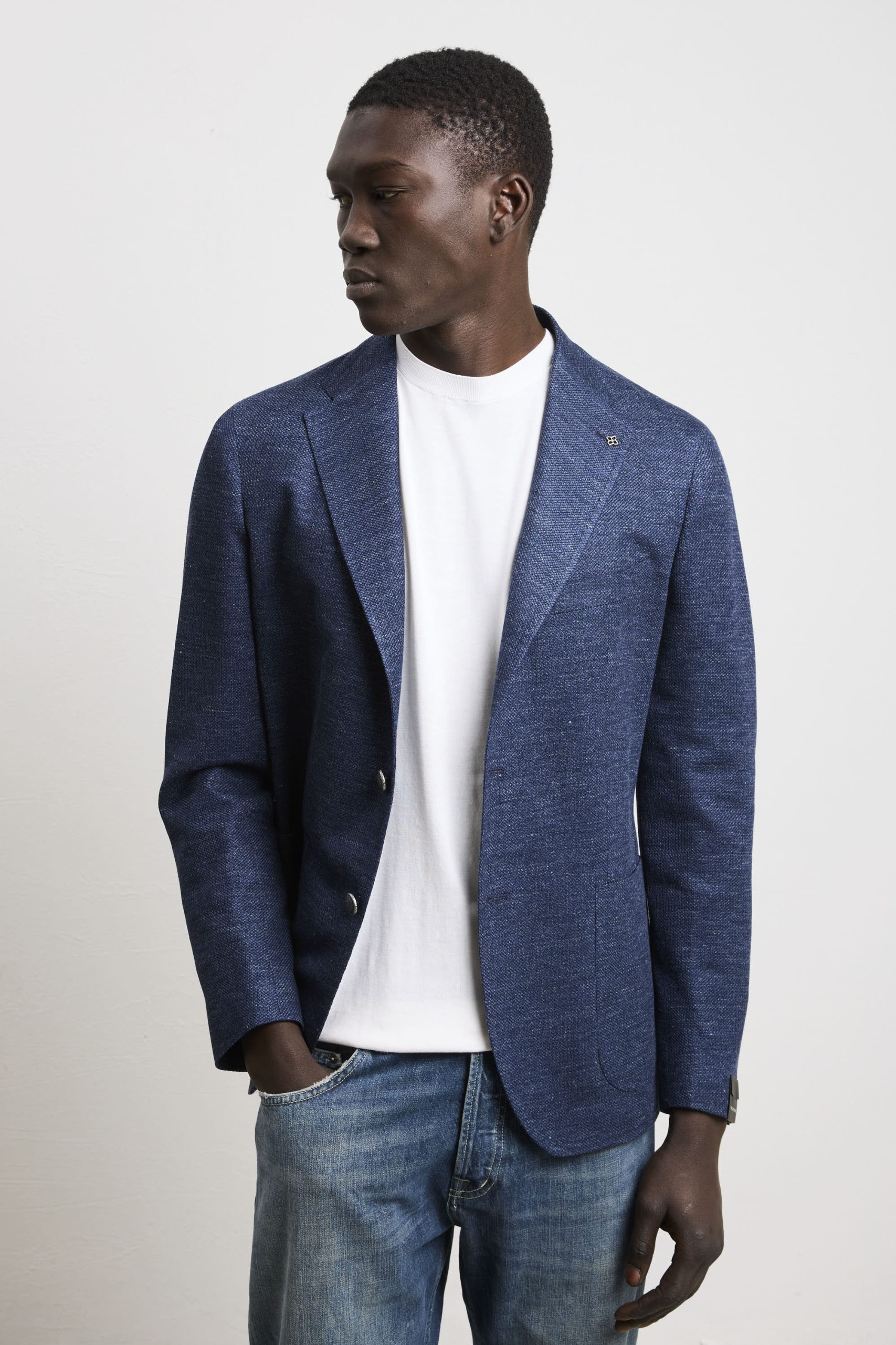 Tagliatore 3551 Giacca mouliné avio