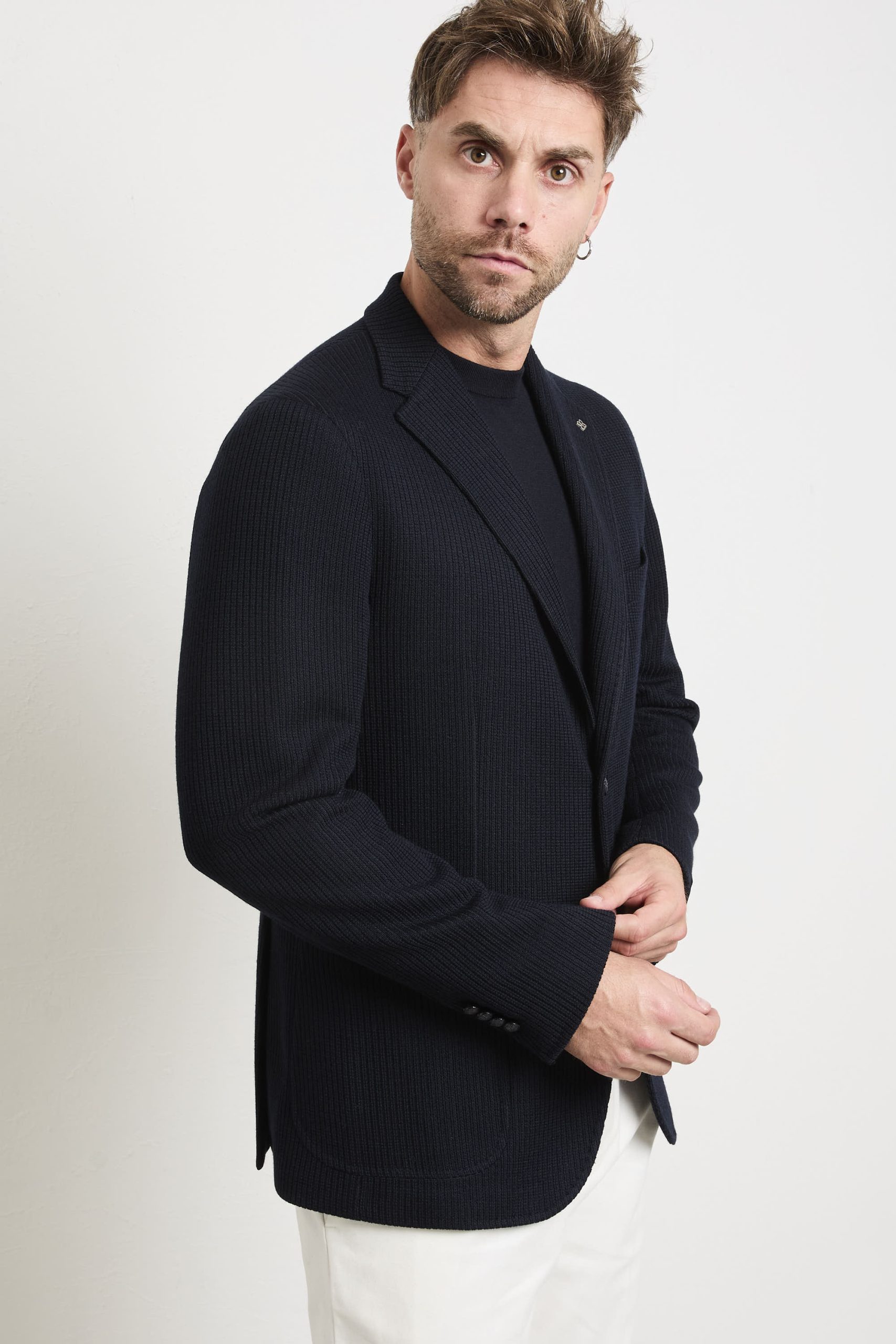 Tagliatore 2658 Giacca blu jersey - immagine 6